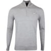 J.Lindeberg Golf Pullover - Kian Tour Merino QZ - Grey Mel. 2023 2 J.Lindeberg Golf Pullover - Kian Tour Merino QZ - Grey Mel. 2023 -Golf Fashion Shop j lindeberg golf pullover kian zipped golf sweater grey melange ss23 gmkw06357 9363 m