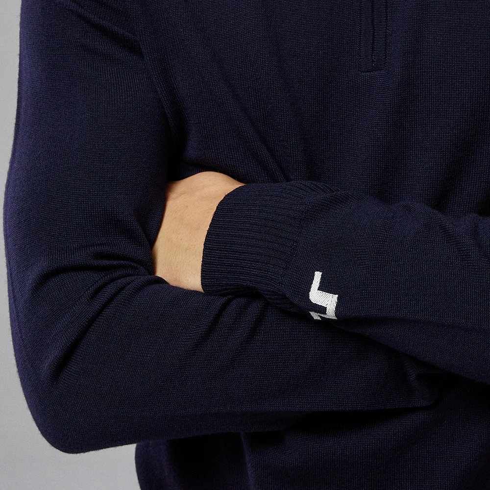 J.Lindeberg Golf Pullover - Kian Tour Merino QZ - JL Navy 2023 11 J.Lindeberg Golf Pullover - Kian Tour Merino QZ - JL Navy 2023 - Image 9