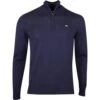 J.Lindeberg Golf Pullover - Kian Tour Merino QZ - JL Navy 2023 -Golf Fashion Shop j lindeberg golf pullover kian zipped golf sweater jl navy ss23 gmkw06357 6855 m