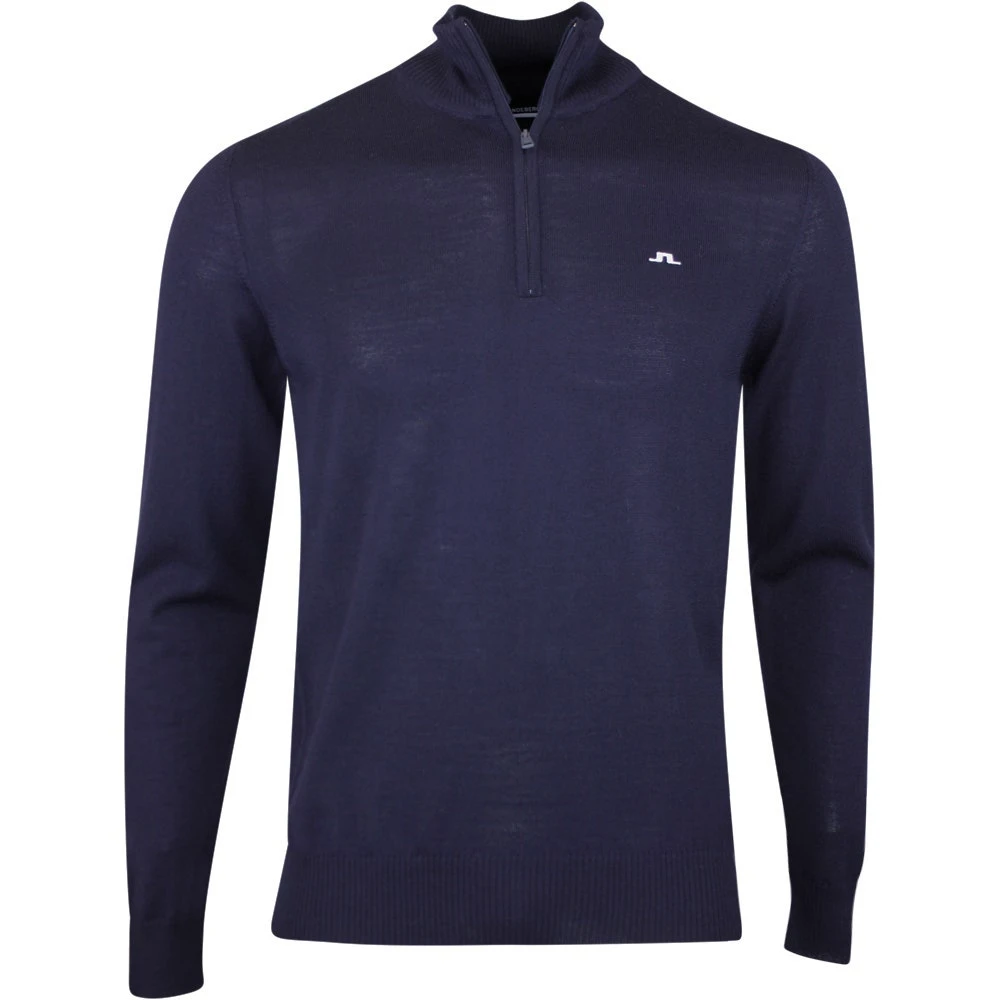 J.Lindeberg Golf Pullover - Kian Tour Merino QZ - JL Navy 2023 3 J.Lindeberg Golf Pullover - Kian Tour Merino QZ - JL Navy 2023