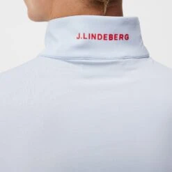 J.Lindeberg Golf Pullover - Luke HZ Mid - Skyway AW23 -Golf Fashion Shop j lindeberg golf pullover luke hz mid skyway aw23 amjs09079 o010 61