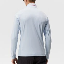J.Lindeberg Golf Pullover - Luke HZ Mid - Skyway AW23 -Golf Fashion Shop j lindeberg golf pullover luke hz mid skyway aw23 amjs09079 o010 63