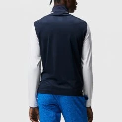 J.Lindeberg Golf Mid Layer - Melker FZ - JL Navy SS23 15 J.Lindeberg Golf Mid Layer - Melker FZ - JL Navy SS23 -Golf Fashion Shop j lindeberg golf pullover melker mesh mid layer jl navy ss23 amjs07875 6855 d