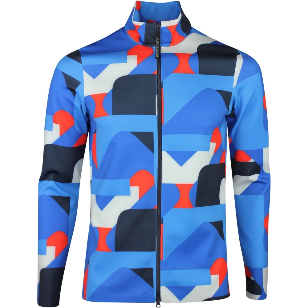 J.Lindeberg Golf Mid Layer - Omnia FZ - Grey Big Bridge SS23 3 J.Lindeberg Golf Mid Layer - Omnia FZ - Grey Big Bridge SS23