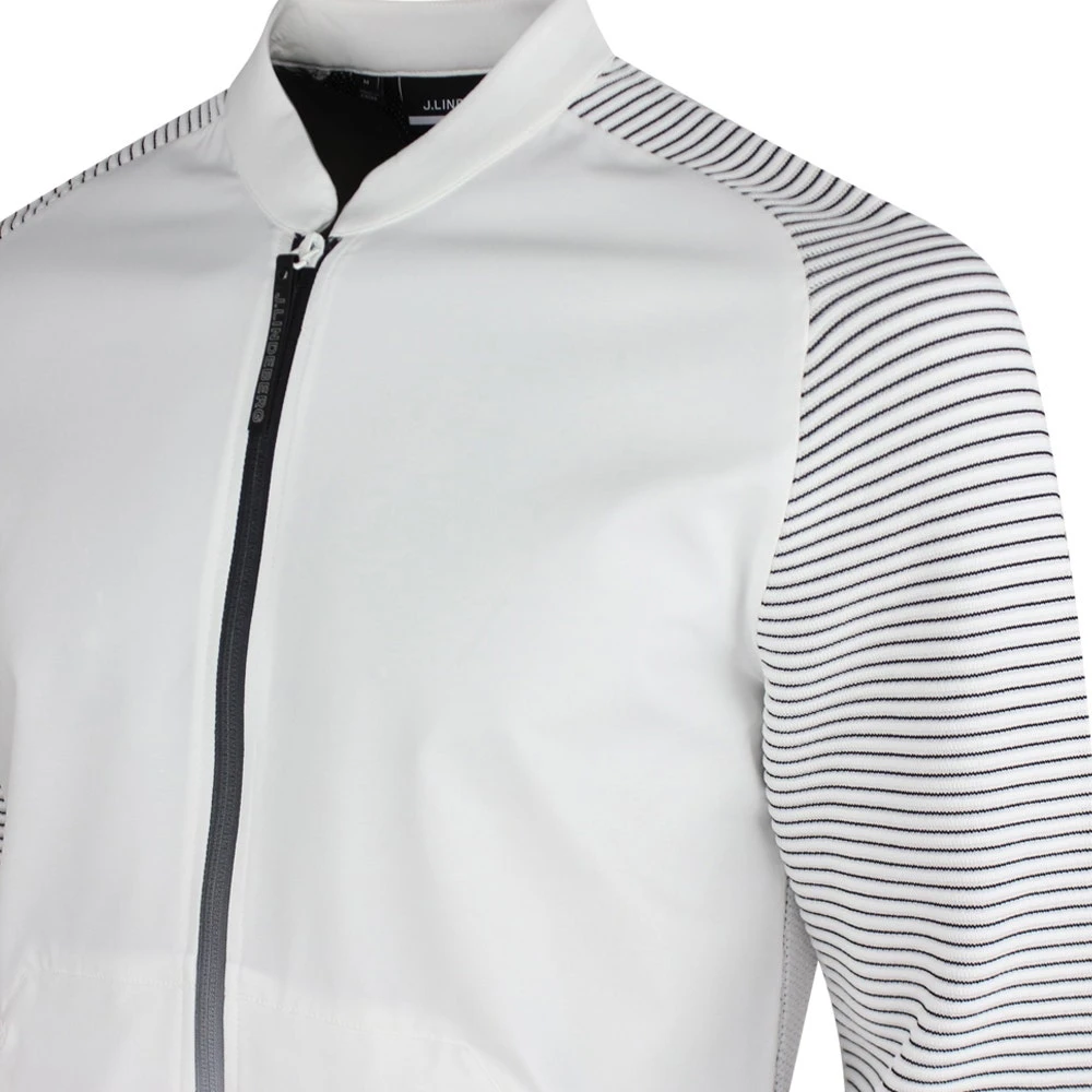 J.Lindeberg Golf Mid Layer - Rolf Hybrid Knit FZ - White SS23 6 J.Lindeberg Golf Mid Layer - Rolf Hybrid Knit FZ - White SS23 - Image 4