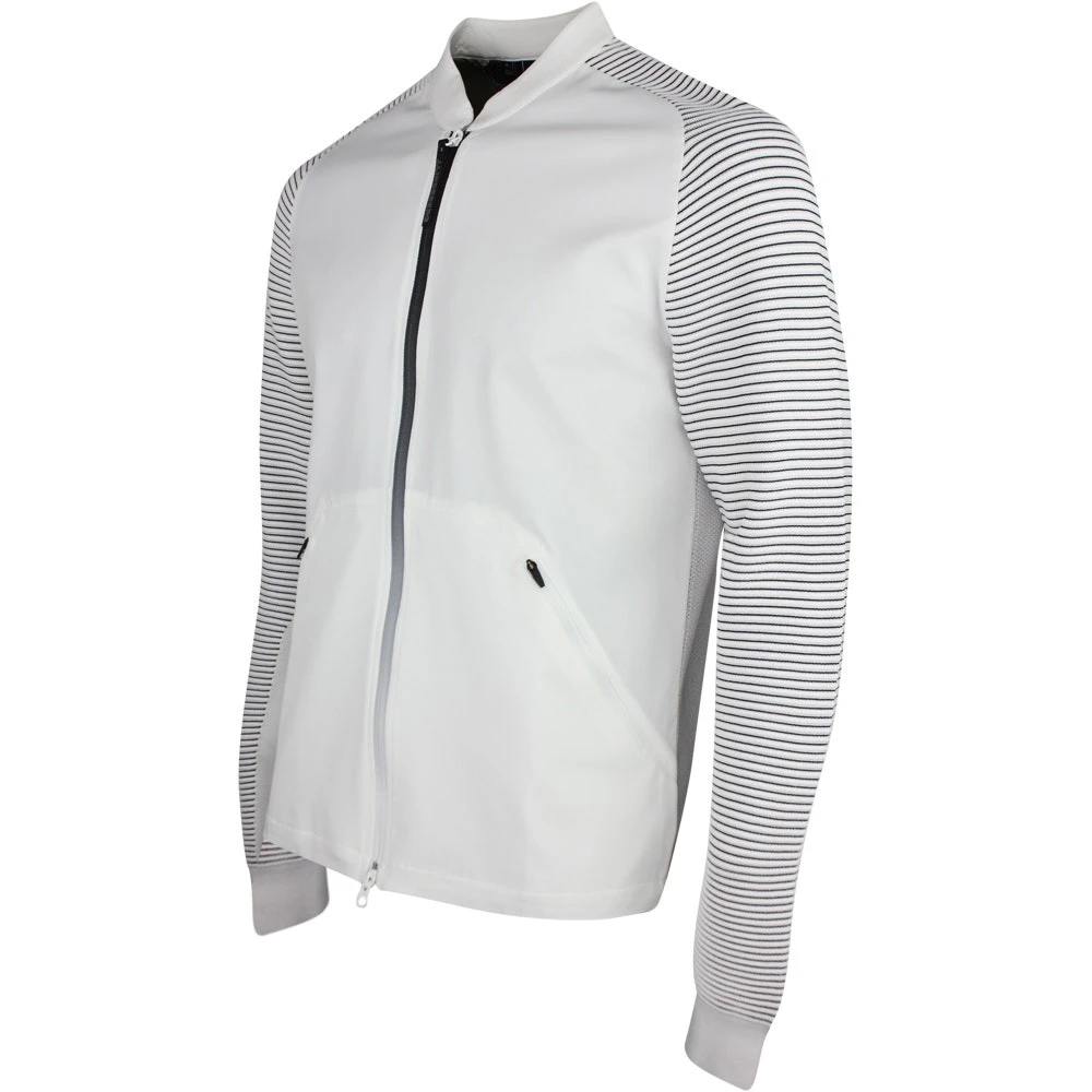 J.Lindeberg Golf Mid Layer - Rolf Hybrid Knit FZ - White SS23 4 J.Lindeberg Golf Mid Layer - Rolf Hybrid Knit FZ - White SS23 - Image 2