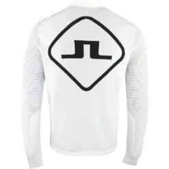 J.Lindeberg Golf Mid Layer - Rolf Hybrid Knit FZ - White SS23 13 J.Lindeberg Golf Mid Layer - Rolf Hybrid Knit FZ - White SS23 -Golf Fashion Shop j lindeberg golf pullover rolf hybrid knit white ss23 amkw07594 0000 r