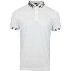 J.Lindeberg Golf Shirt - Austin Regular Fit - White AW23