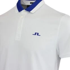 J.Lindeberg Golf Shirt - Benji Regular Fit - White HS23 -Golf Fashion Shop j lindeberg golf shirt benji regular fit white hs23 gmjt08409 0000 105