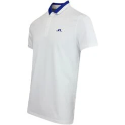 J.Lindeberg Golf Shirt - Benji Regular Fit - White HS23 -Golf Fashion Shop j lindeberg golf shirt benji regular fit white hs23 gmjt08409 0000 106