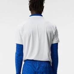 J.Lindeberg Golf Shirt - Benji Regular Fit - White HS23 -Golf Fashion Shop j lindeberg golf shirt benji regular fit white hs23 gmjt08409 0000 3