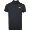 J.Lindeberg Golf Shirt - Bridge Regular Fit - Black AW23