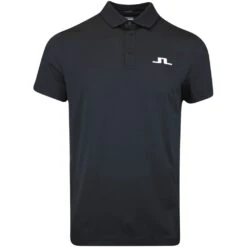 J.Lindeberg Golf Shirt - Bridge Regular Fit - Black AW23