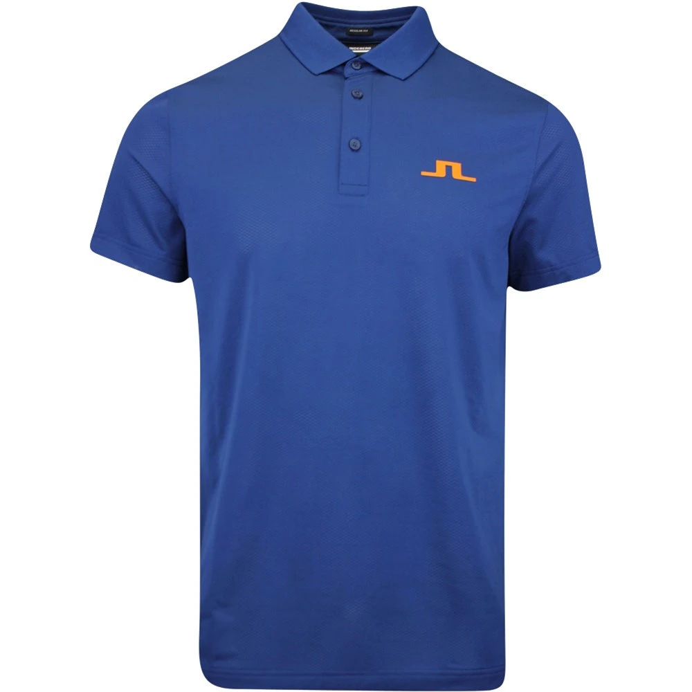 J.Lindeberg Golf Shirt - Bridge Regular Fit - Estate Blue AW23 3 J.Lindeberg Golf Shirt - Bridge Regular Fit - Estate Blue AW23