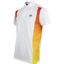 J.Lindeberg Golf Shirt - Freddy Regular Fit - White SS23 -Golf Fashion Shop j lindeberg golf shirt freddy regular fit white ss23 gmjt07565 0000 43