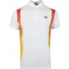 J.Lindeberg Golf Shirt - Freddy Regular Fit - White SS23 -Golf Fashion Shop j lindeberg golf shirt freddy regular fit white ss23 gmjt07565 0000 44