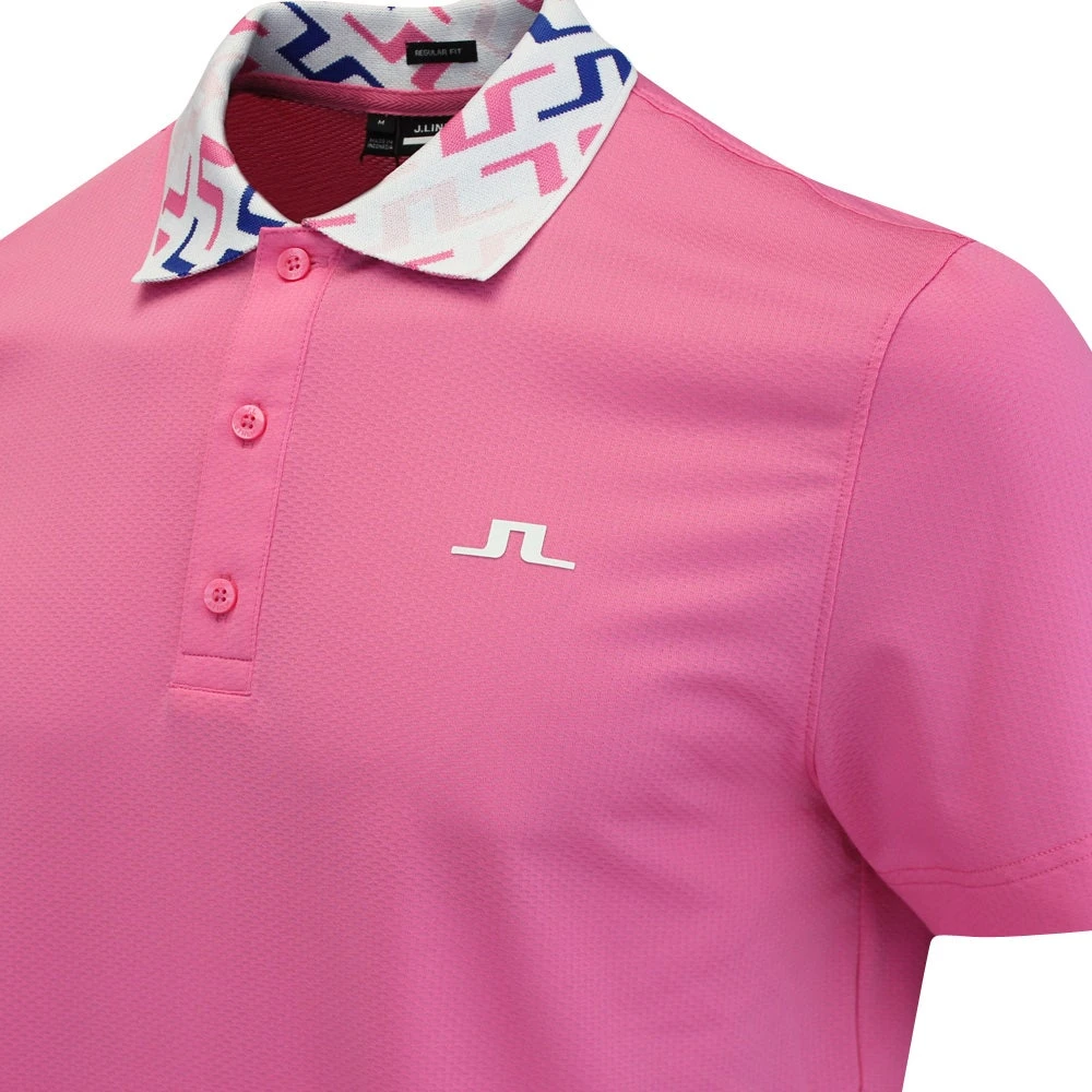 J.Lindeberg Golf Shirt - Glen Regular Fit - Azalea Pink HS23 6 J.Lindeberg Golf Shirt - Glen Regular Fit - Azalea Pink HS23 - Image 4