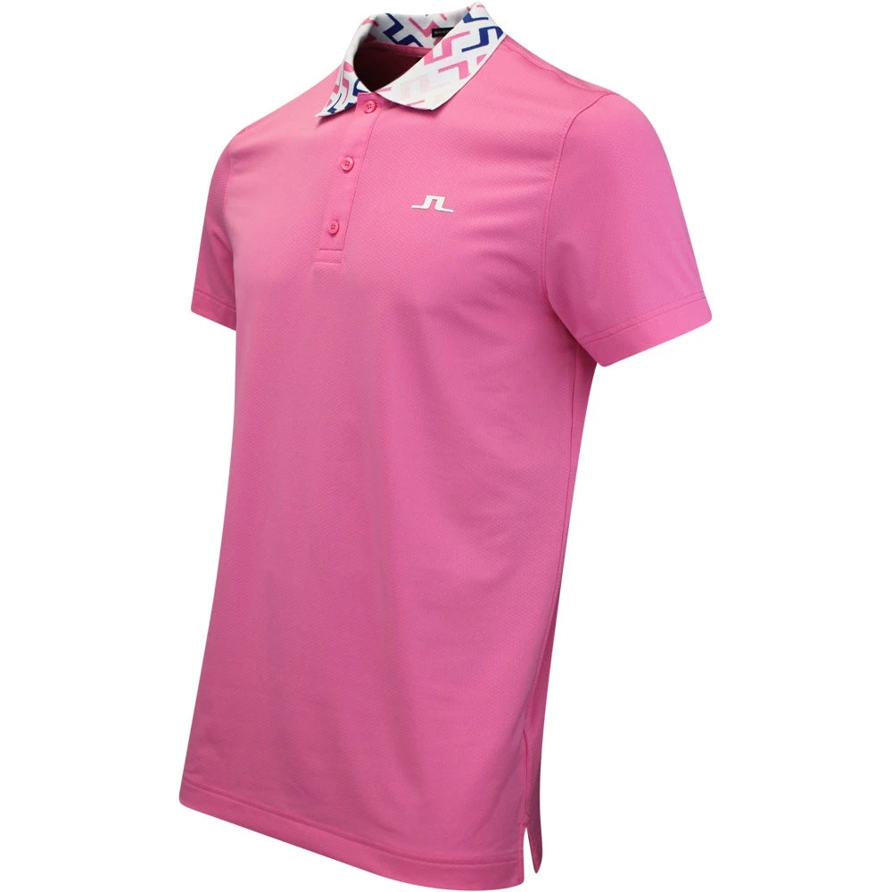 J.Lindeberg Golf Shirt - Glen Regular Fit - Azalea Pink HS23 4 J.Lindeberg Golf Shirt - Glen Regular Fit - Azalea Pink HS23 - Image 2