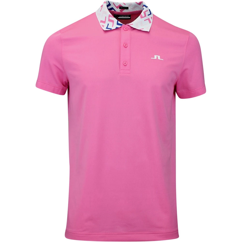 J.Lindeberg Golf Shirt - Glen Regular Fit - Azalea Pink HS23 3 J.Lindeberg Golf Shirt - Glen Regular Fit - Azalea Pink HS23