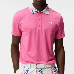 J.Lindeberg Golf Shirt - Glen Regular Fit - Azalea Pink HS23 13 J.Lindeberg Golf Shirt - Glen Regular Fit - Azalea Pink HS23 -Golf Fashion Shop j lindeberg golf shirt glen regular fit azalea pink hs23 gmjt08405 s098 2
