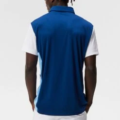 J.Lindeberg Golf Shirt - Graham Regular Fit - Estate Blue AW23 -Golf Fashion Shop j lindeberg golf shirt graham regular fit estate blue aw23 gmjt08854 o341 24