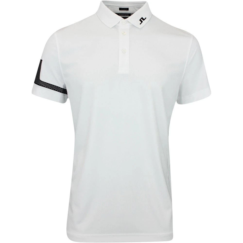 J.Lindeberg Golf Shirt - Heath Regular Fit - White AW23 3 J.Lindeberg Golf Shirt - Heath Regular Fit - White AW23