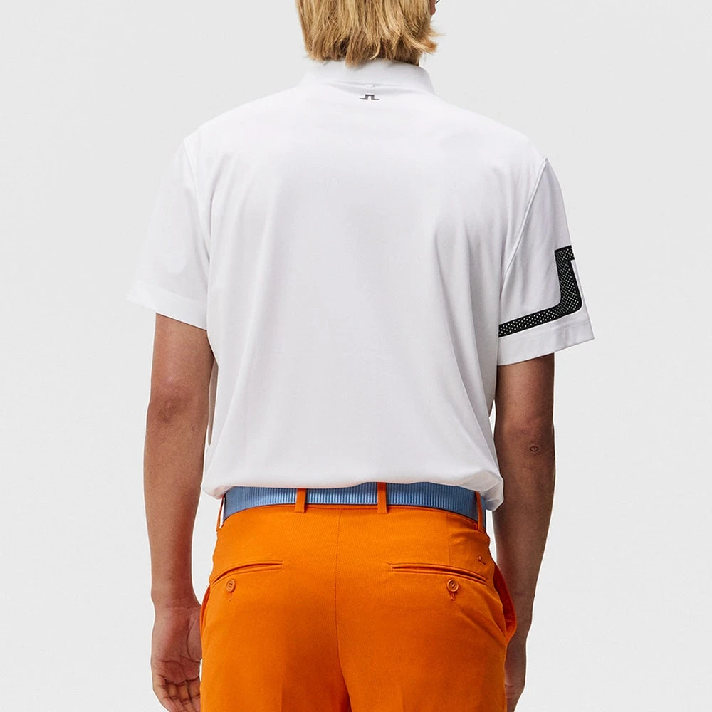 J.Lindeberg Golf Shirt - Heath Regular Fit - White AW23 8 J.Lindeberg Golf Shirt - Heath Regular Fit - White AW23 - Image 6