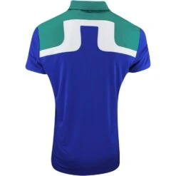 J.Lindeberg Golf Shirt - Jeff Reg Fit - Proud Peacock AW23 -Golf Fashion Shop j lindeberg golf shirt jeff reg fit proud peacock aw23 gmjt08561 m501 120