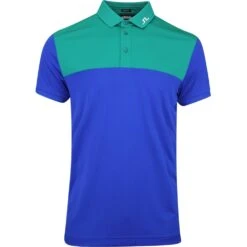 J.Lindeberg Golf Shirt - Jeff Reg Fit - Proud Peacock AW23