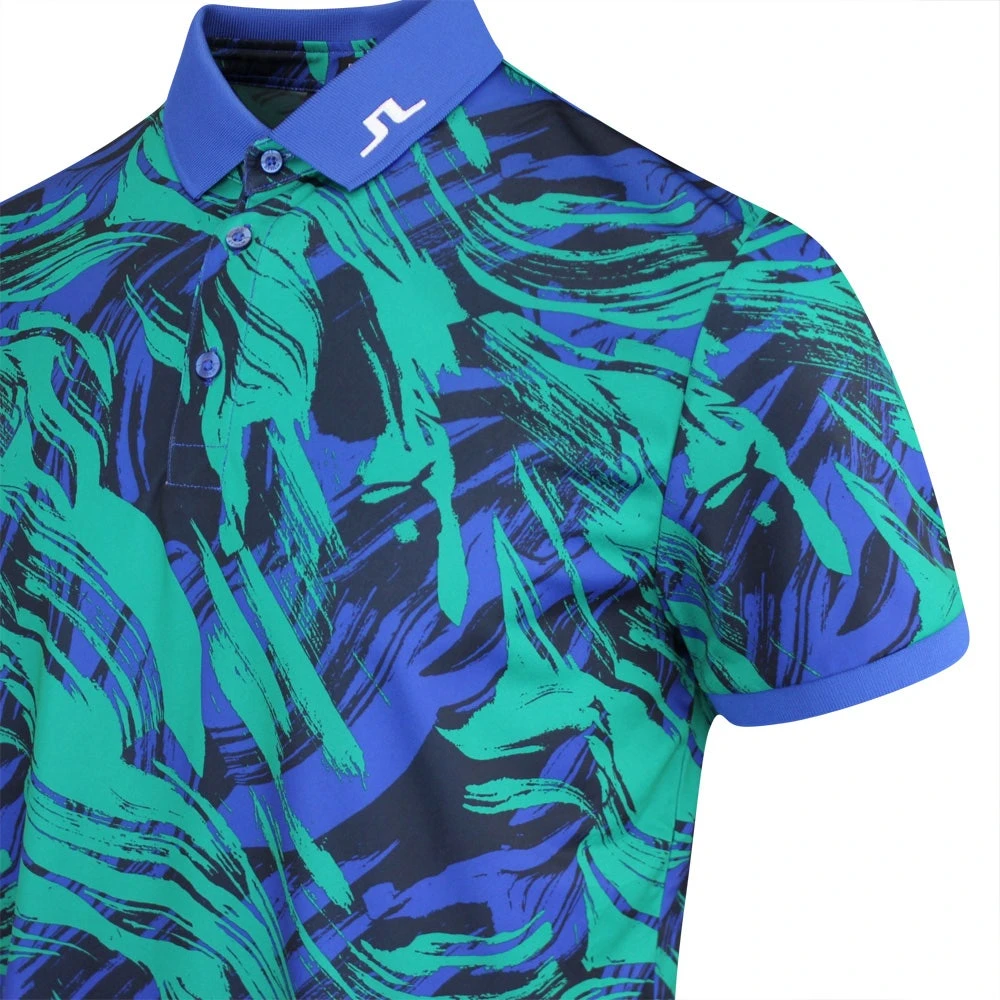 J.Lindeberg Golf Shirt - KV Print Regular Fit - Death Valley AW23 6 J.Lindeberg Golf Shirt - KV Print Regular Fit - Death Valley AW23 - Image 4