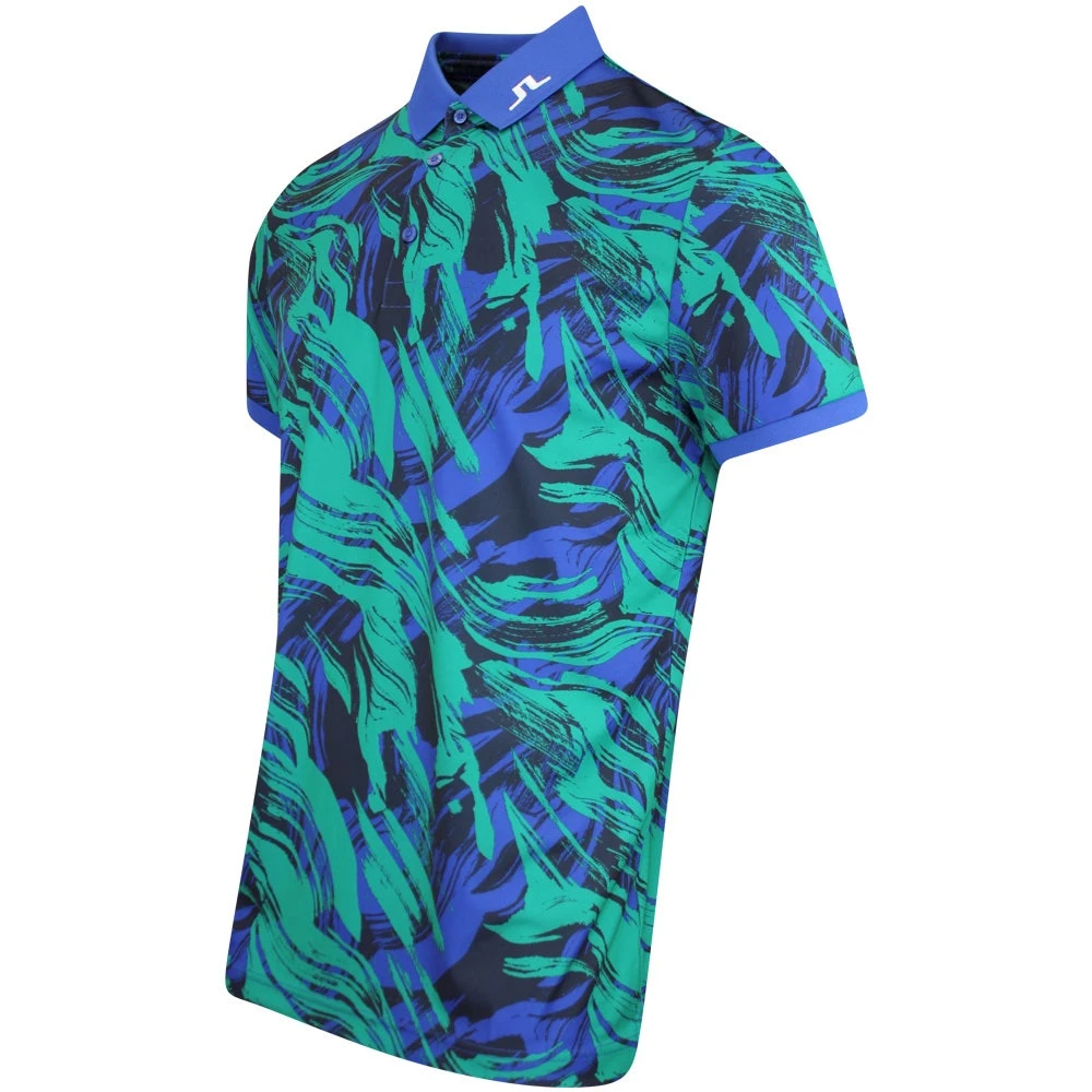 J.Lindeberg Golf Shirt - KV Print Regular Fit - Death Valley AW23 4 J.Lindeberg Golf Shirt - KV Print Regular Fit - Death Valley AW23 - Image 2