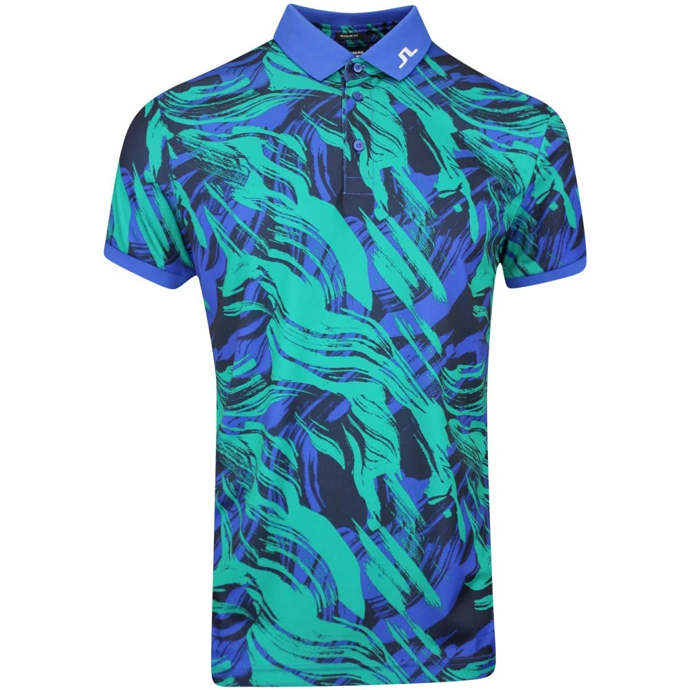 J.Lindeberg Golf Shirt - KV Print Regular Fit - Death Valley AW23 3 J.Lindeberg Golf Shirt - KV Print Regular Fit - Death Valley AW23