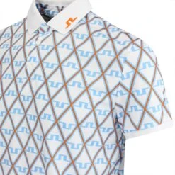 J.Lindeberg Golf Shirt - KV Print Regular Fit - LBB Diamond AW23 -Golf Fashion Shop j lindeberg golf shirt kv print regular fit lbb diamond aw23 gmjt08571 a037 123