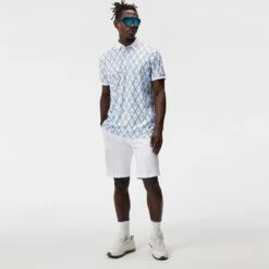 J.Lindeberg Golf Shirt - KV Print Regular Fit - LBB Diamond AW23 -Golf Fashion Shop j lindeberg golf shirt kv print regular fit lbb diamond aw23 gmjt08571 a037 59