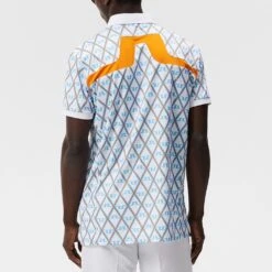 J.Lindeberg Golf Shirt - KV Print Regular Fit - LBB Diamond AW23 -Golf Fashion Shop j lindeberg golf shirt kv print regular fit lbb diamond aw23 gmjt08571 a037 60