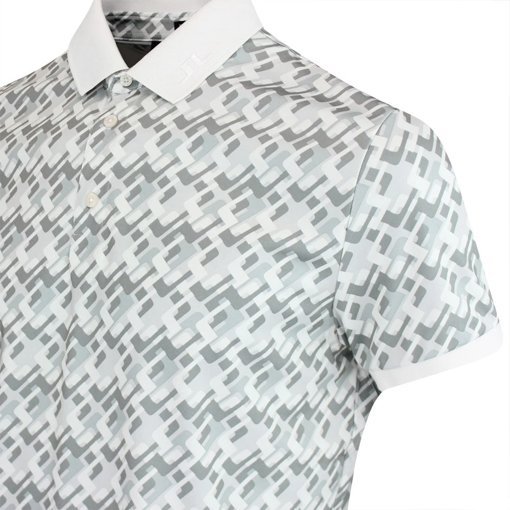 J.Lindeberg Golf Shirt - KV Print Regular Fit - MB Grey AW23 6 J.Lindeberg Golf Shirt - KV Print Regular Fit - MB Grey AW23 - Image 4