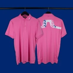 J.Lindeberg Golf Shirt - KV Regular Fit - Azalea Pink HS23 -Golf Fashion Shop j lindeberg golf shirt kv regular fit azalea pink hs23 gmjt10009 s098 8