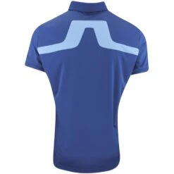 J.Lindeberg Golf Shirt - KV Regular Fit - Estate Blue AW23 -Golf Fashion Shop j lindeberg golf shirt kv regular fit estate blue aw23 gmjt08580 o341 114