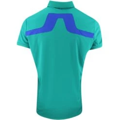 J.Lindeberg Golf Shirt - KV Regular Fit - Proud Peacock AW23 -Golf Fashion Shop j lindeberg golf shirt kv regular fit proud peacock aw23 gmjt08580 m501 36