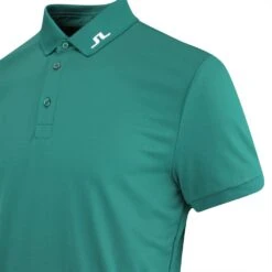 J.Lindeberg Golf Shirt - KV Regular Fit - Rain Forest AW23 -Golf Fashion Shop j lindeberg golf shirt kv regular fit rain forest aw23 gmjt08580 m374 163