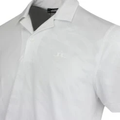 J.Lindeberg Golf Shirt - Resort Relaxed Fit - White HS23 -Golf Fashion Shop j lindeberg golf shirt resort relaxed fit white hs23 gmjt08406 0000 77
