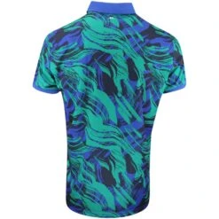 J.Lindeberg Golf Shirt - Tour Tech Print Reg Fit - Death Valley AW23 -Golf Fashion Shop j lindeberg golf shirt tour tech print reg fit death valley aw23 gmjt08576 m503 170