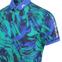 J.Lindeberg Golf Shirt - Tour Tech Print Reg Fit - Death Valley AW23 -Golf Fashion Shop j lindeberg golf shirt tour tech print reg fit death valley aw23 gmjt08576 m503 171
