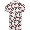 J.Lindeberg Golf Shirt - Tour Tech Print Reg Fit - Wave Bridge AW23 -Golf Fashion Shop j lindeberg golf shirt tour tech print reg fit wave bridge aw23 gmjt08576 a038 149