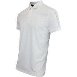 J.Lindeberg Golf Shirt - Tour Tech Slim Fit - Grey Melange AW23 -Golf Fashion Shop j lindeberg golf shirt tour tech slim fit grey melange aw23 gmjt08579 u053 174
