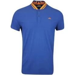 J.Lindeberg Golf Shirt - Tyson Regular Fit - Estate Blue AW23