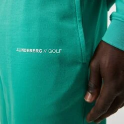 J.Lindeberg Golf Shorts - Jersey Logo - Bright Aqua HS23 -Golf Fashion Shop j lindeberg golf shorts jersey logo bright aqua hs23 gmjs08398 m158 4