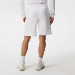 J.Lindeberg Golf Shorts - Jersey Logo - White HS23 -Golf Fashion Shop j lindeberg golf shorts jersey logo white hs23 gmjs08398 0000 d