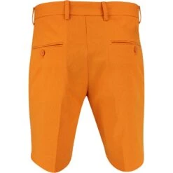 J.Lindeberg Golf Shorts - Vent Tight Fit - Russet Orange SS23 -Golf Fashion Shop j lindeberg golf shorts vent tight shorts russet orange ss23 gmpa07908 i068 r