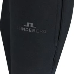 J.Lindeberg Athleisure Joggers - Alpha Fleece Pant - Black AW23 -Golf Fashion Shop j lindeberg golf trousers alpha pant black ss23 amjs07673 9999 c